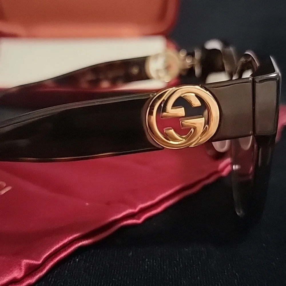 New Authentic Gucci Brown Sunglasses - Picture 5 of 12